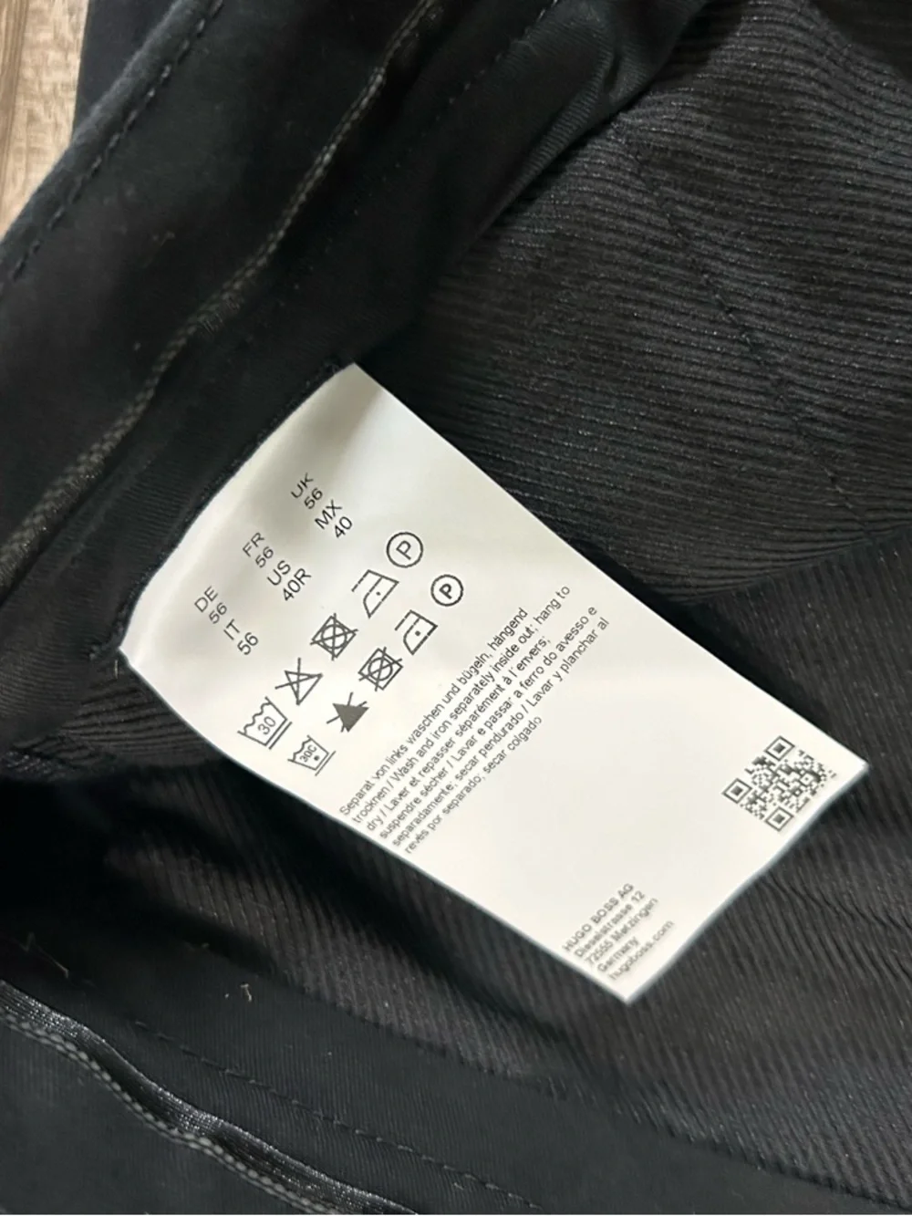 Hugo Boss Travel Men's Dark Navy Blue Dress Trousers pants